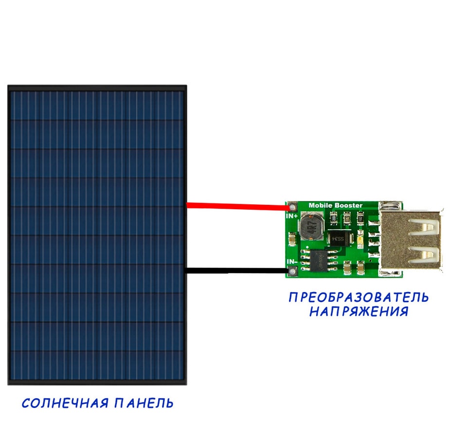 Схема зарядного устройства на солнечных батареях