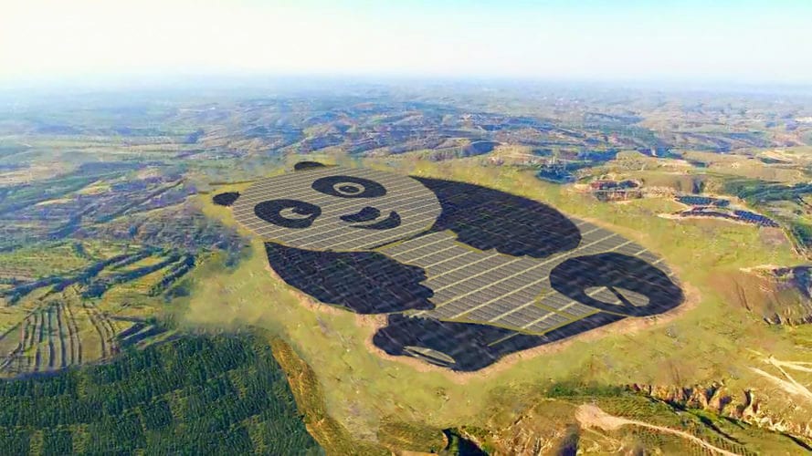 Электростанция в форме панды